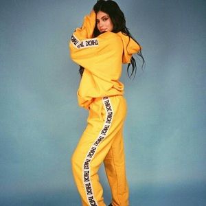 Authentic Kylie Jenner THICK yellow joggers